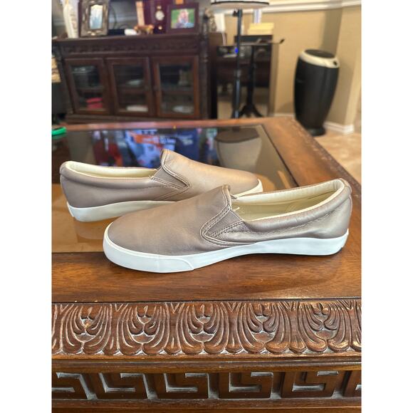 Women’s Lauren Ralph Lauren Muted Bronze Slip On Sneaker. Size 7.5 - Picture 4 of 7